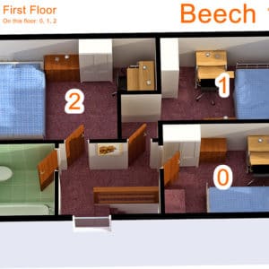 Floor plan Firstfloor - Room to rent in Beech Drive, Broadstairs