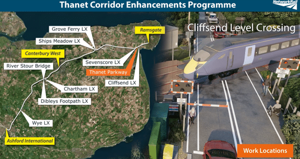 Thanet Corridor enhancements level crossings - Ramsgate Rooms - Source Network Rail