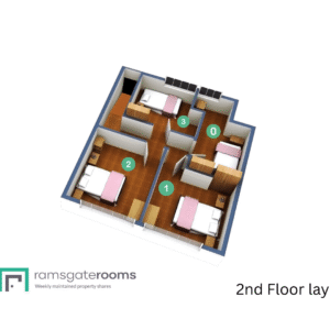 Ramsgate Rooms 332a Margate Road 2nd floor layout with logo